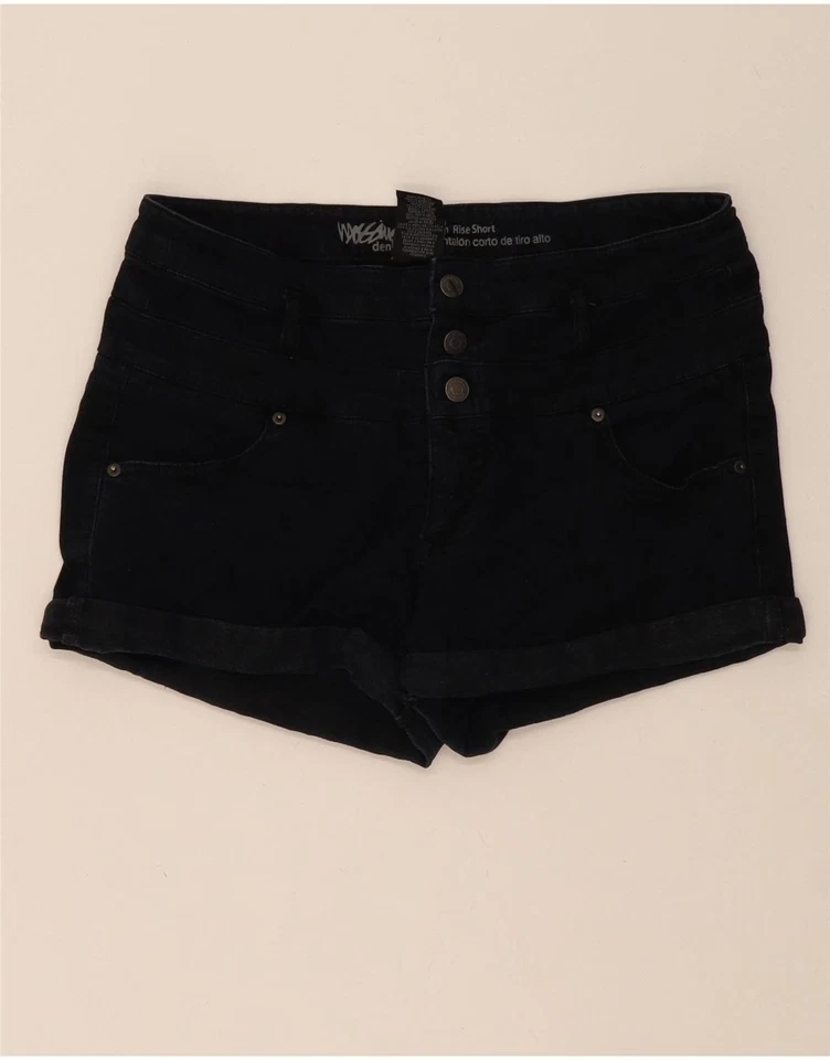 MOSSIMO Womens High Waist Denim Shorts US 14 XL W32  Navy Blue Classic CH14 — 第 1/3 张图片
