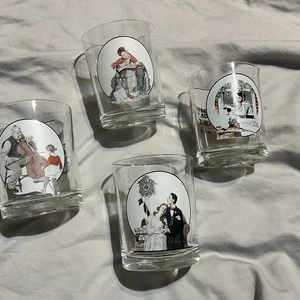 Lote de 4 vasos NORMAN ROCKWELL The Saturday Evening Post - Imagen 1 de 24
