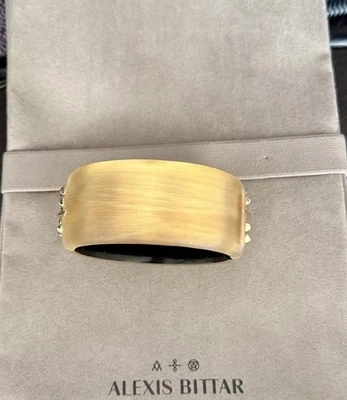 100% подлинный браслет с заклепками из золота люцита и пирамиды Alexis Bittar - Изображение 1 из 4