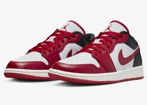 Nike Air Jordan 1 Low White Black Gym Red DC0774-160 Women’s 12 Men's 10.5 - Picture 1 of 7