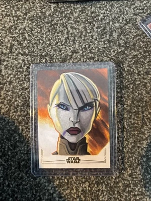Topps Star Wars Chrome Gold Foil Sketch Card - Image 1 of 2