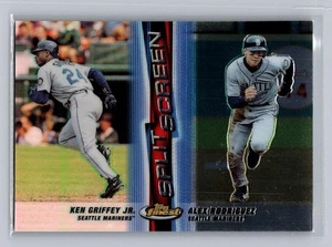 1999 Finest #SS2 Ken Griffey Jr. / Alex Rodriguez Split Screen Refractor Left - Picture 1 of 2