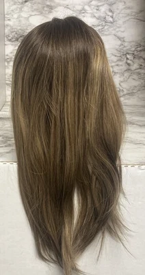 Highline Wigs Lace Top Full Wig, T33243, 9” L X 8” W Medium Brown/Ombre Blonde - Image 1 of 4