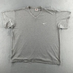 VINTAGE Nike Shirt Mens XL Gray V Neck Embroidered Swoosh Made USA Athletic 90s - Bild 1 von 10