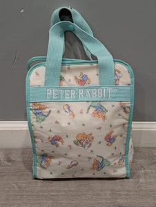 Peter Rabbit Beatrix Potter Diaper Bottle Bag Unisex Mint Green Vinyl NWOT  - Picture 1 of 20