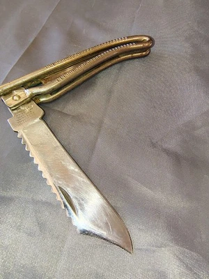 Cuchillo de pez Geo Schrade Wire Jack 1942 de colección cuchillo de hoja única con descalcificador MCM Foto 1 de 4