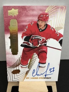 2022-23 Upper Deck Premier Andrei Svechnikov Auto Autograph Hurricanes Canes - Picture 1 of 2