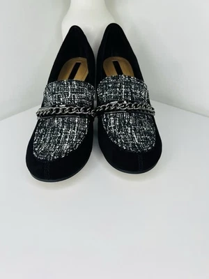 Tahari LaSalle платье туфли женщин размер 8,5 M цепочка акцент 3 дюйма блок каблук - Изображение 1 из 4