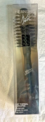 Leandro Limited Noir Brush 2.65"  Porcupine Nylon  & Boar Perfect for Blowouts! - Image 1 of 4