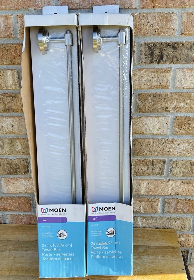 Moen DN0724BN ISO 24-inch Towel Bar Brushed Nickel