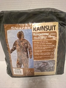 Stearns Men’s Jacket Pants Set XL Camo Dry Wear Waterproof Rain Suit HUNTING New - Picture 1 of 5