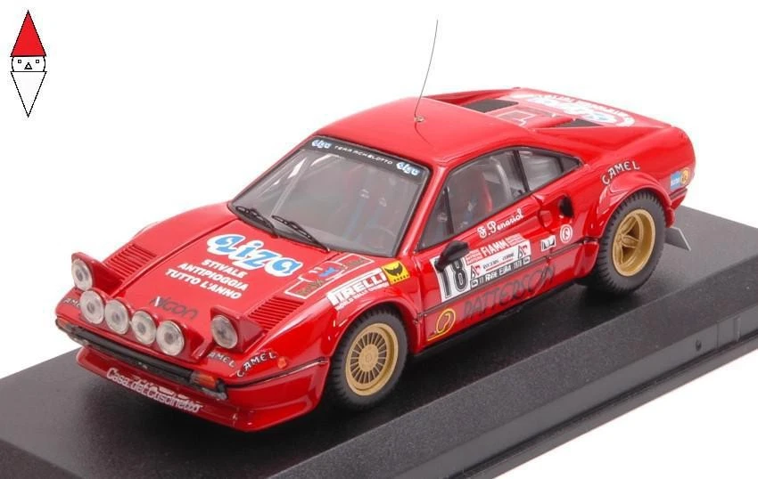 1/43 BEST MODEL FERRARI 308 GTB GR4 RALLY D ELBA 1978 LIVIERO - PENARIOL RED - Immagine 1 di 3