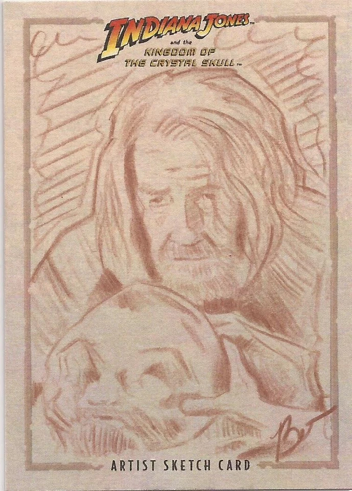 Indiana Jones Crystal Skull - Ben Curtis Jones "Harold Oxley" Sketch Card - Image 1 of 1