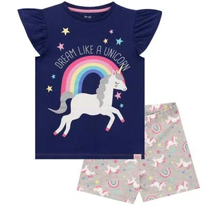 Unicorn Rainbow Pyjamas Kids Girls 3 4 5 6 7 8 9 10 Years PJs - Picture 1 of 8