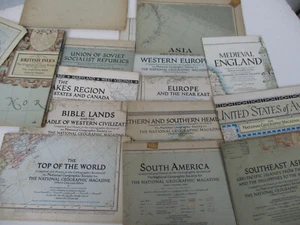 Lote Mapas Vintage National Geographic Segunda Guerra Mundial Era Política Geografía Segunda Guerra Mundial Años 40 - Imagen 1 de 8