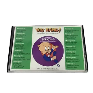 Vintage 1990 YOU RANG? 14 Answering Machine Message Cassette Featuring Porky Pig - Picture 1 of 5