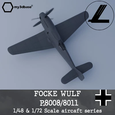 Focke Wulf P.8008/8011 1:48 oder 1:72 Bausatz - model kit 3d printed