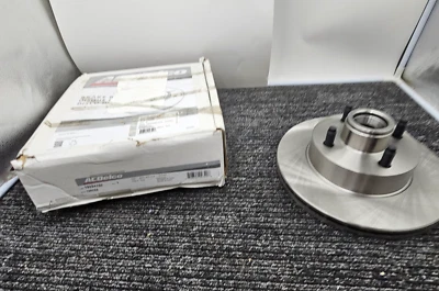 Conjunto de buje de rotor de freno delantero ventilado plateado ACDelco 18A28A para Ford Mustang 79-93 Foto 1 de 4