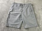 Under Armour Shorts Mens 34 x 10 Gray Golf Casual Flat Front Chino