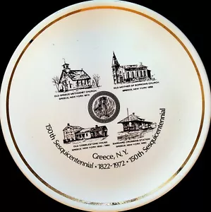 Grecia Nueva York Sesquicentenario Plato de Coleccionistas 1971 Madre de los Dolores Barnard - Imagen 1 de 2