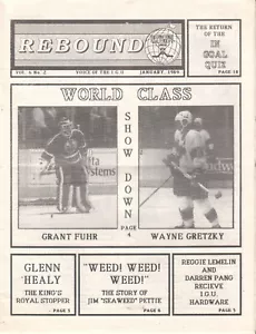 IGU International Goaltender's Union Ja 89 Rebound Grant Fuhr/Jim Seaweed Pettie - Foto 1 di 1
