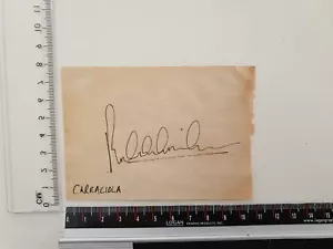 Cartellino bianco firmato F1 Rudolf Caracciola - Foto 1 di 1
