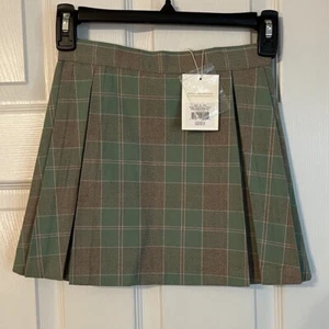 Girls Pleated Skirt tradition Plaid adjustable waist childSize 8 Beaufort Bonnet - Picture 1 of 10
