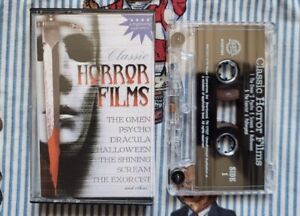 Classic Horror Films Music Cassette Tape Omen Halloween Psycho Exorcist Shining 