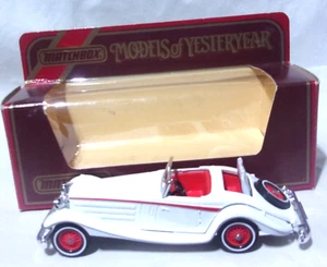 Kar Matchbox - 1984 Yesteryear - Y-20 * 1938 Mercedes Benz 540k - White - Picture 1 of 6