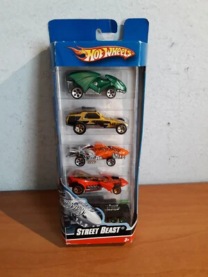 HOT WHEELS - Street Beast - confezione 5 macchinine L9965 - Mattel 2007 - Immagine 1 di 4