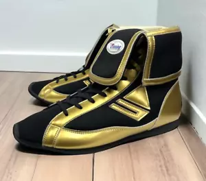 Winning Box Ringerschuhe RS-003 schwarz und gold Standardtyp Made in Japan - Bild 1 von 5