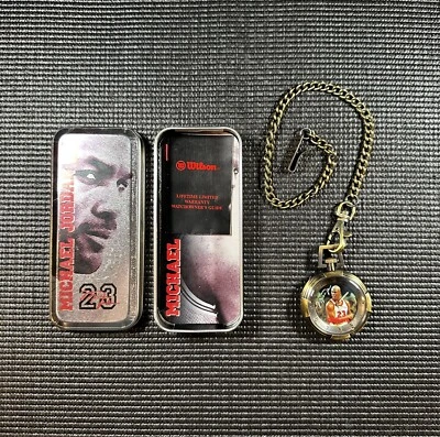 Reloj Bolsillo Michael Jordan Vintage de Wilson en Lata Original Foto 1 de 4