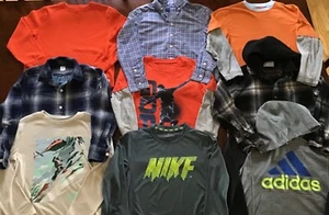 Winter/spring lot BOYS L/S SHIRTS sz 8 GAP RL POLO ADIDAS NIKE LL BEAN - Picture 1 of 4