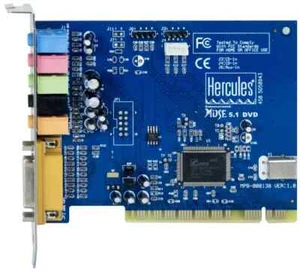 CARTE SON PCI HERCULES MUSE 5.1 DVD MODEL MPB-000138 VER:1.0 - Foto 1 di 2