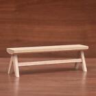 Dollhouse Furniture Miniature Wooden Chair 1/12 Dollhouse Bench for Diorama