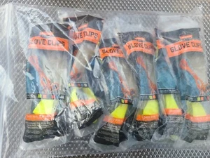 (6 Pack) Ergodyne Lime Dual  Clip Mount Grabber, 3400 glove clip - Picture 1 of 5