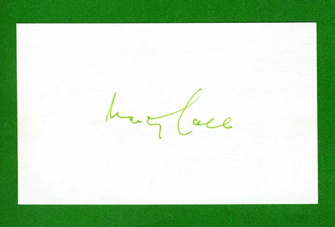 Monty Hall DECEASED Lets Make A Deal TV Host signed 3x5 Index Card R0833 Cover