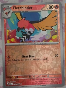 POKEMON Card - Fletchinder 029/193 - Reverse Holo - Paldea Evolved - NM - Picture 1 of 2