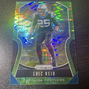 2019 Panini Prizm Neon Green Pulsar Prizm Eric Reid #180 Panthers - Picture 1 of 2