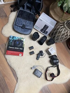 Canon EOS 70d mit 4 Objektiven 2 Akkus und Kamerarucksack - Zubehörpaket - Bild 1 von 24
