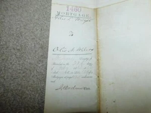 US MORTGAGE, 1863, WITH $1.00 INLAND EXCHANGE REVENUE STAMP - Picture 1 of 1