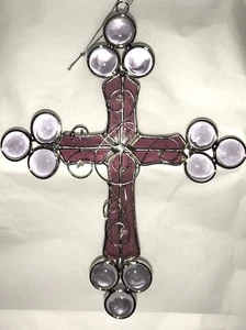 Glasmalerei Lavendel/Lila Kreuz [9034-A] - Bild 1 von 1