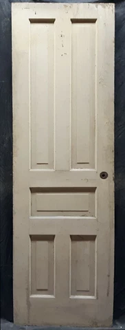 24"x78" Antique Vintage Old Victorian Wood Wooden Pantry Interior Door 5 Panels Cover