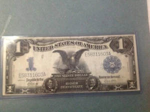 1899 1,00 $ Black Eagle Silber Zertifikat (Splitter) - Bild 1 von 2