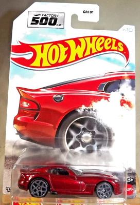 Hot Wheels Factory 500 H.P. 2021 7/10 '13 SRT VIPER rojo oscuro con radios grises 5Y Foto 1 de 4
