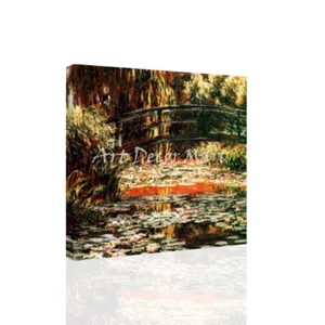 Japanese Bridge At Giverny - CANVAS OR PRINT WALL ART - Picture 1 of 2