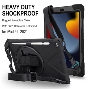 For Apple iPad Case 9th 8th 7th 6th 5th Gen Air 4 3 Mini 6 Kids Shockproof Cover - Picture 1 of 15