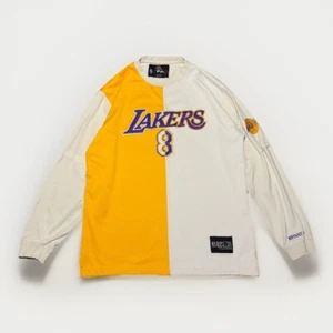 Vintage Kobe Bryant #8 Los Angeles Lakers Long-Sleeve Jersey Shirt-INK NBA Y2K - Picture 1 of 10