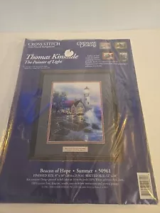 CANDAMAR DESIGNS Cross Stitch Kit THOMAS KINKADE BEACON OF LIGHT - Picture 1 of 7