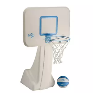 Dunn Rite Pool Sport Poolside Edelstahl befüllbare Basis Basketballkorb weiß NEU - Bild 1 von 12